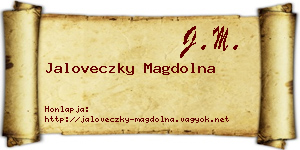 Jaloveczky Magdolna névjegykártya